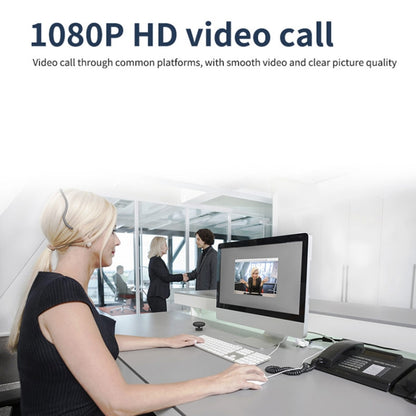 เว็บแคม Full HD 1080P ไมโครโฟนในตัวกล้องเว็บอัจฉริยะ USB สตรีมมิ่งกล้องถ่ายทอดสดพร้อมระบบตัดเสียงรบกวน