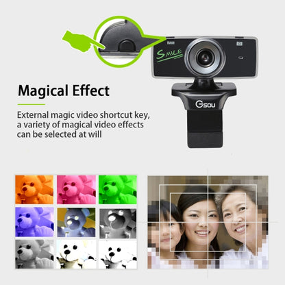 B01 เว็บแคม HD ไมโครโฟนในตัวกล้องเว็บอัจฉริยะ USB สตรีมมิ่งกล้องถ่ายทอดสดพร้อมระบบตัดเสียงรบกวน