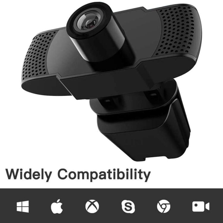 HD 1080P ล้านพิกเซลเว็บแคม USB เซ็นเซอร์ CMOS พร้อมไมโครโฟนสำหรับแล็ปท็อปพีซีคอมพิวเตอร์