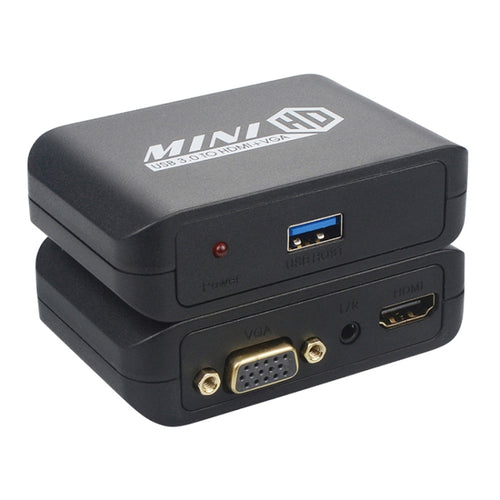 อะแดปเตอร์ USB3.0 เป็น HDMI+VGA