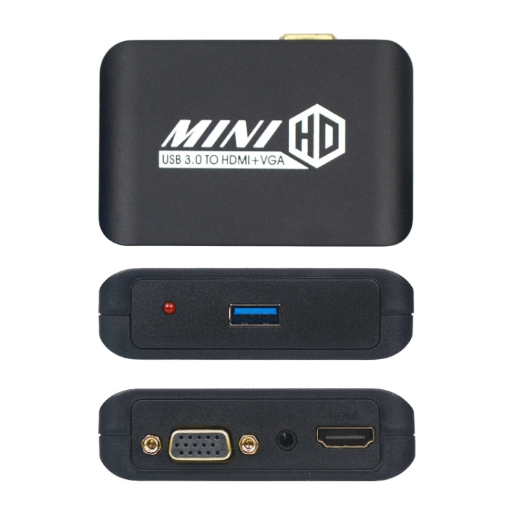 อะแดปเตอร์ USB3.0 เป็น HDMI+VGA