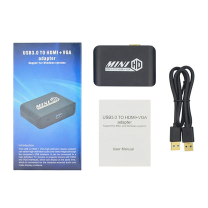 อะแดปเตอร์ USB3.0 เป็น HDMI+VGA