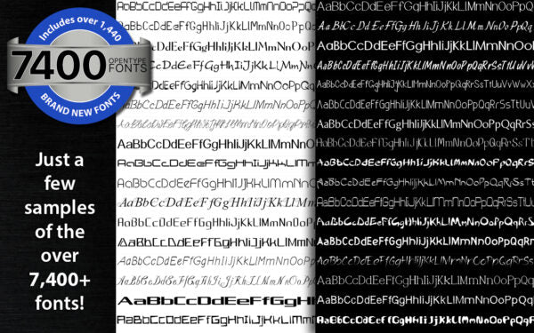 Summitsoft FontPack Pro Master Collection 2020 (7,400+ Premium Fonts)