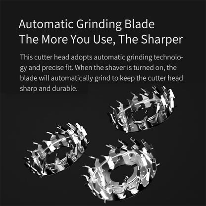 Original Xiaomi Youpin Yingqu Blackstone3 ผู้ชายแบบพกพา Face Care สามหัวตัดมีดโกนหนวดไฟฟ้า