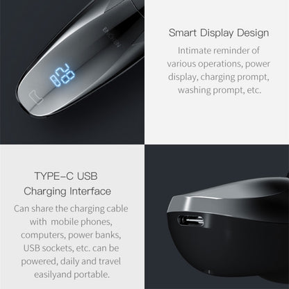 Original Xiaomi Youpin Yingqu Blackstone3 ผู้ชายแบบพกพา Face Care สามหัวตัดมีดโกนหนวดไฟฟ้า