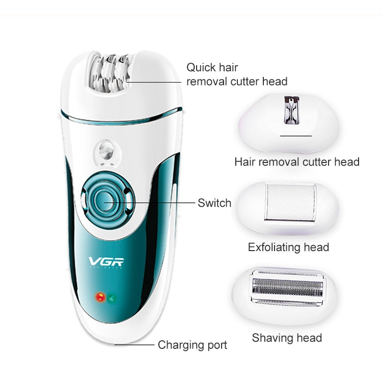 VGR V-700 3W 4 in 1 เครื่องกำจัดขนไฟฟ้า, ประเภทปลั๊ก: ปลั๊ก EU, V-700