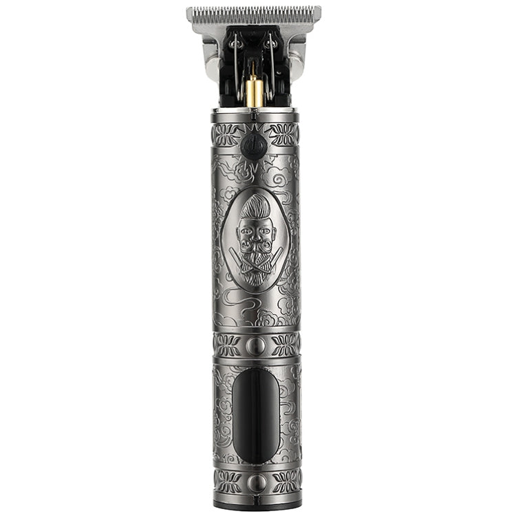 VGR V-228 5W USB Clipper ผมแกะสลักย้อนยุคพร้อมจอแสดงผลดิจิตอล LED, V-228 (Bronze), V-228 (Silver)