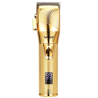 VGR V-280 10W USB Metal Electric Hair Clipper พร้อมจอแสดงผลดิจิตอล LED, V-280 (Gold)