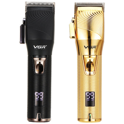VGR V-280 10W USB Metal Electric Hair Clipper พร้อมจอแสดงผลดิจิตอล LED, V-280 (Gold)