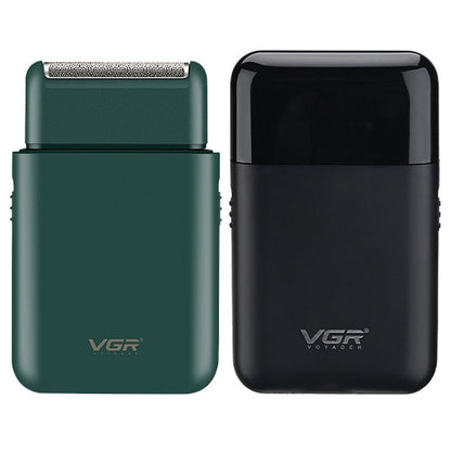 VGR V-390 5W USB เครื่องโกนหนวดไฟฟ้าแบบลูกสูบแบบพกพา, V-390 (Black), V-390 (Green)