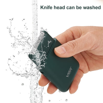 VGR V-390 5W USB เครื่องโกนหนวดไฟฟ้าแบบลูกสูบแบบพกพา, V-390 (Black), V-390 (Green)