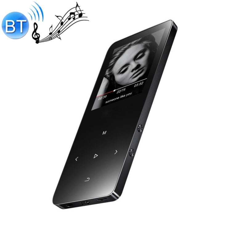 1.8 นิ้วหน้าจอสัมผัสโลหะ Bluetooth MP3 MP4 เครื่องเล่นเพลงเสียงไฮไฟ, X2