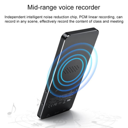 1.8 นิ้วหน้าจอสัมผัสโลหะ Bluetooth MP3 MP4 เครื่องเล่นเพลงเสียงไฮไฟ, X2