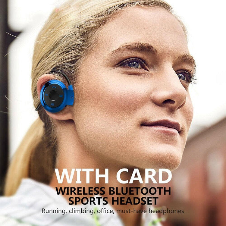 NVAHVA เครื่องเล่น MP3 หูฟังบลูทูธ,ชุดหูฟังไร้สายกีฬา MP3 เครื่องเล่นวิทยุ FM,หูฟังสเตอริโอ TF Card MP3 สูงสุด 32GB, mini-503 Black, mini-503 Red, mini-503 Blue, mini-503 Gold