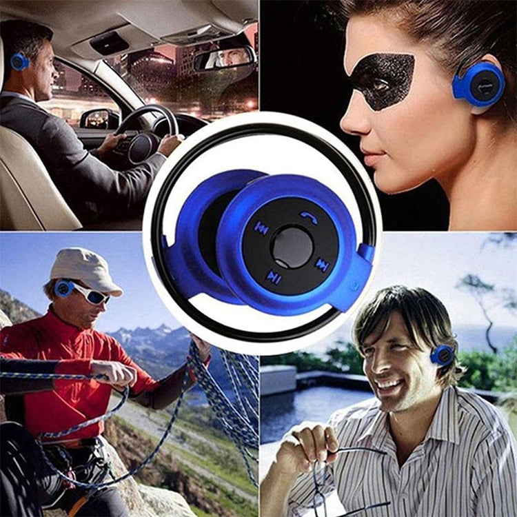 NVAHVA เครื่องเล่น MP3 หูฟังบลูทูธ,ชุดหูฟังไร้สายกีฬา MP3 เครื่องเล่นวิทยุ FM,หูฟังสเตอริโอ TF Card MP3 สูงสุด 32GB, mini-503 Black, mini-503 Red, mini-503 Blue, mini-503 Gold