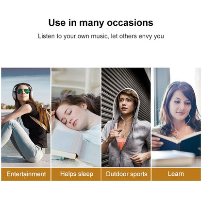 เครื่องเล่น MP3 ไฮไฟขนาด 1.8 นิ้วโลหะคุณภาพเสียงสูงเครื่องเล่นเพลง Lossless ระดับเริ่มต้นรองรับการ์ด TF / FM / E-Book