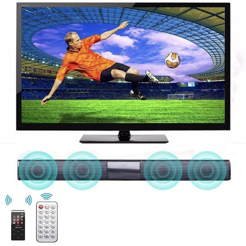 20W ทีวี Soundbar ลำโพงบลูทูธวิทยุ FM ระบบโฮมเธียเตอร์แบบพกพาไร้สายซับวูฟเฟอร์ BASS MP3 เพลง Boombox สำหรับ Xiaomi