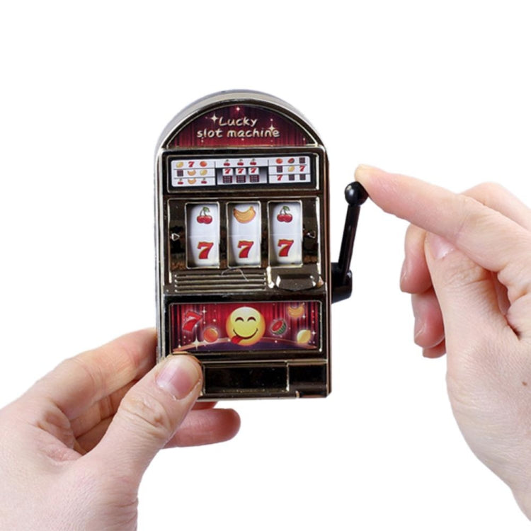 มินิสล็อตแมชชีนของเล่น Rotatable Stress Reliever เด็กแจ็คพอตตลกตลกเล่นของเล่น, สีสุ่ม, Mini Slot Machine Toy