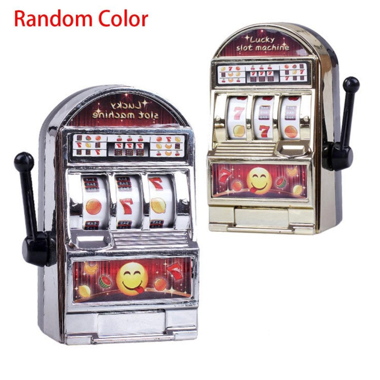 มินิสล็อตแมชชีนของเล่น Rotatable Stress Reliever เด็กแจ็คพอตตลกตลกเล่นของเล่น, สีสุ่ม, Mini Slot Machine Toy