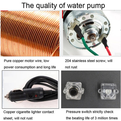 12V รถเครื่องซักผ้าปืนปั๊มแรงดันสูง Car Care เครื่องซักผ้าแบบพกพาไฟฟ้าทำความสะอาดอุปกรณ์อัตโนมัติ, High Pressure Cleaner