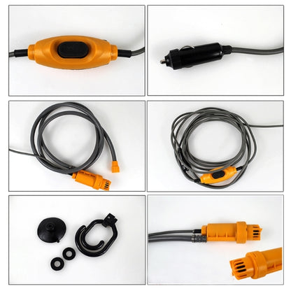 12V แบบพกพาไฟฟ้ารถปลั๊กกลางแจ้ง Camper Caravan Van Camping Travel ฝักบัว, Camping Travel Shower