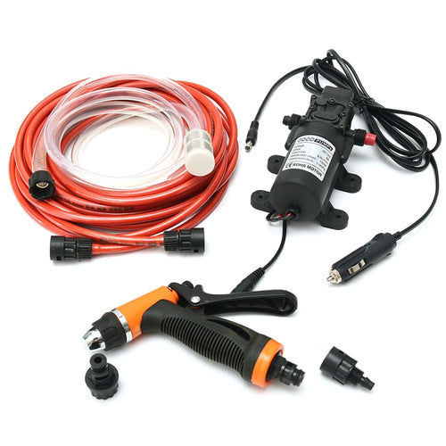 แรงดันสูง 12V แบบพกพา 100W 160PSI รถเครื่องซักผ้าไฟฟ้าเครื่องซักผ้าไฟแช็กปั๊มน้ำชุด, Pump Kit