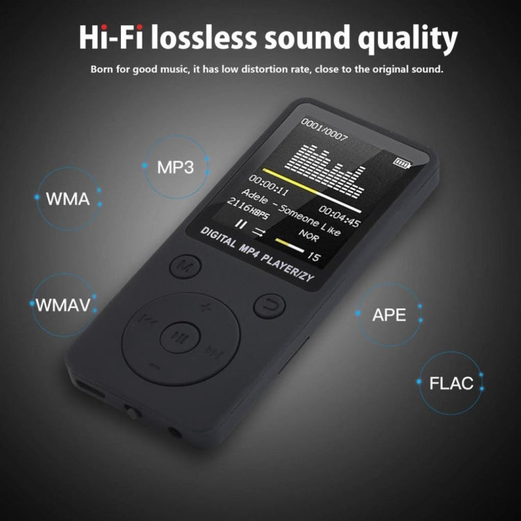 2019 แฟชั่นแบบพกพา MP4 Lossless Sound เครื่องเล่นเพลง FM Recorder เครื่องเล่น Walkman MINI สนับสนุนเพลง,วิทยุ,การบันทึก,3, no memory