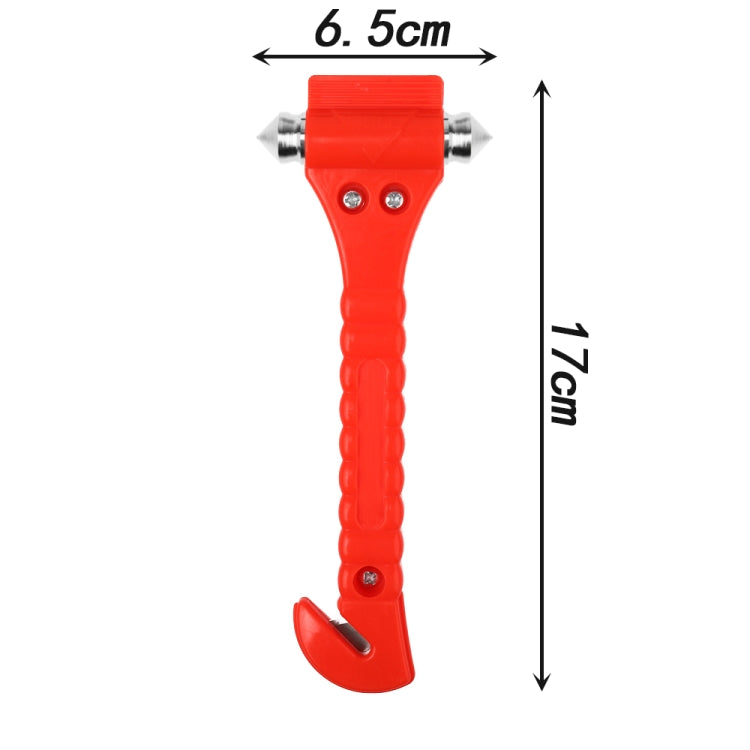 2 in 1 Mini Car Safety Rescue Hammer ช่วยชีวิตหนีฉุกเฉิน Hammer เครื่องตัดเข็มขัดนิรภัยกระจกหน้าต่าง Breaker, 2 in 1