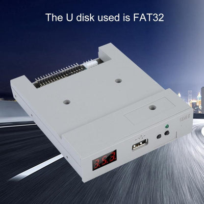SFR1M44-U100 3.5 นิ้ว 1.44MB USB SSD ฟล็อปปี้ดิสก์ไดรฟ์ Emulator Plug and Play, SFR1M44-U100K(Gray)