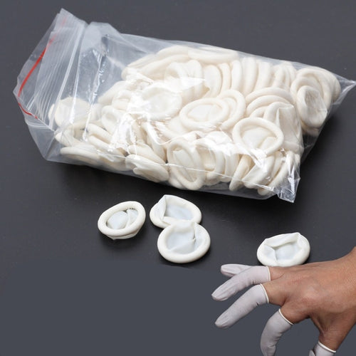 50 ชิ้น Disposable Anti Static ยาง Latex Finger Cots Eyebrow Extension ถุงมือปฏิบัติ Off Eyelash Extension เครื่องมืออุปกรณ์เสริม, Latex