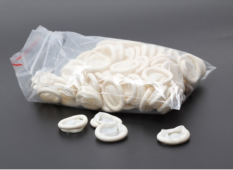 50 ชิ้น Disposable Anti Static ยาง Latex Finger Cots Eyebrow Extension ถุงมือปฏิบัติ Off Eyelash Extension เครื่องมืออุปกรณ์เสริม, Latex