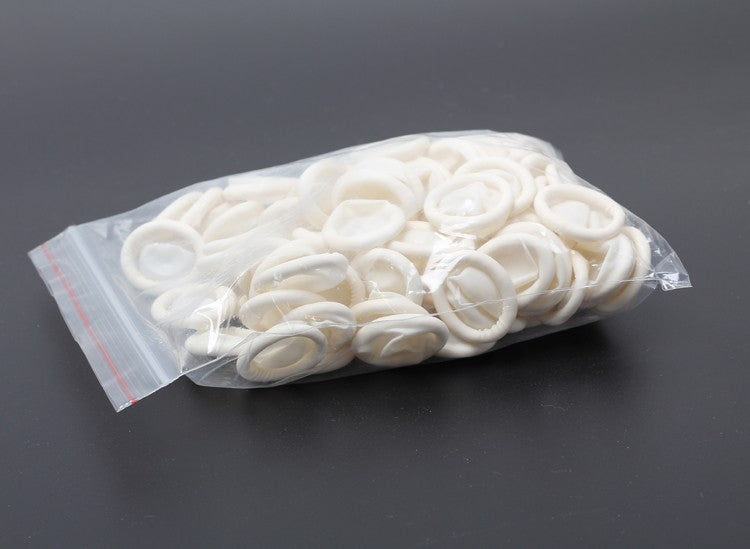 50 ชิ้น Disposable Anti Static ยาง Latex Finger Cots Eyebrow Extension ถุงมือปฏิบัติ Off Eyelash Extension เครื่องมืออุปกรณ์เสริม, Latex