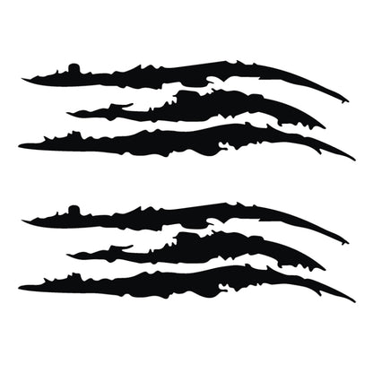 สติ๊กเกอร์สะท้อนแสงติดรถยนต์ Monster Scratch Stripe กรงเล็บรถยนต์ตกแต่งไฟหน้าอัตโนมัติสติ๊กเกอร์ไวนิลติดรถยนต์ขนาด: 40X12 ซม.