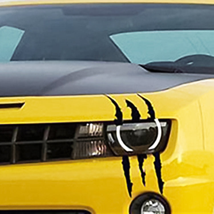สติ๊กเกอร์สะท้อนแสงติดรถยนต์ Monster Scratch Stripe กรงเล็บรถยนต์ตกแต่งไฟหน้าอัตโนมัติสติ๊กเกอร์ไวนิลติดรถยนต์ขนาด: 40X12 ซม.