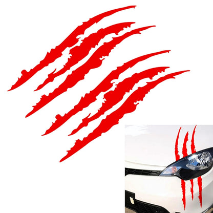 สติ๊กเกอร์สะท้อนแสงติดรถยนต์ Monster Scratch Stripe กรงเล็บรถยนต์ตกแต่งไฟหน้าอัตโนมัติสติ๊กเกอร์ไวนิลติดรถยนต์ขนาด: 40X12 ซม.