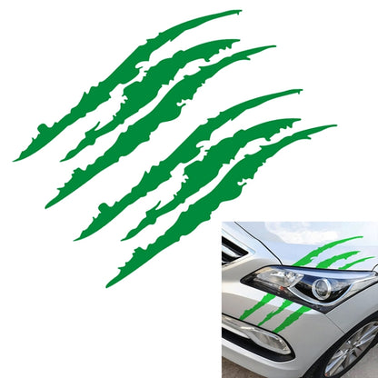 สติ๊กเกอร์สะท้อนแสงติดรถยนต์ Monster Scratch Stripe กรงเล็บรถยนต์ตกแต่งไฟหน้าอัตโนมัติสติ๊กเกอร์ไวนิลติดรถยนต์ขนาด: 40X12 ซม.