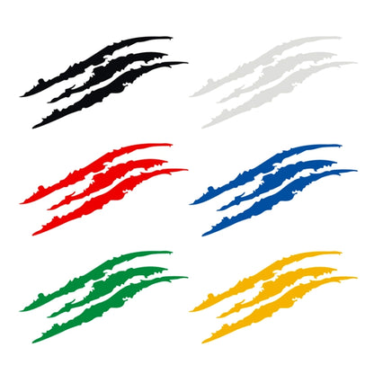 สติ๊กเกอร์สะท้อนแสงติดรถยนต์ Monster Scratch Stripe กรงเล็บรถยนต์ตกแต่งไฟหน้าอัตโนมัติสติ๊กเกอร์ไวนิลติดรถยนต์ขนาด: 40X12 ซม.