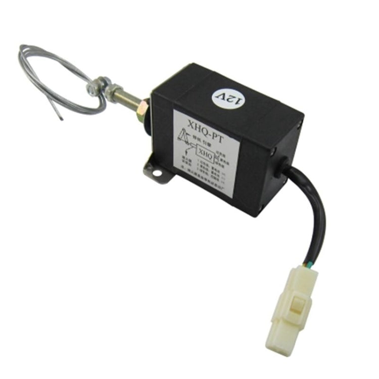 ปกติปิด DC 12 V/24 V ดีเซลเครื่องยนต์ Flame Out อุปกรณ์เครื่องยนต์หยุดวาล์วขดลวดแม่เหล็กไฟฟ้า XHQ-PT Power Off ดึงประเภท Flameout แม่เหล็ก