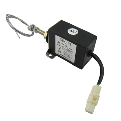 ปกติปิด DC 12 V/24 V ดีเซลเครื่องยนต์ Flame Out อุปกรณ์เครื่องยนต์หยุดวาล์วขดลวดแม่เหล็กไฟฟ้า XHQ-PT Power Off ดึงประเภท Flameout แม่เหล็ก