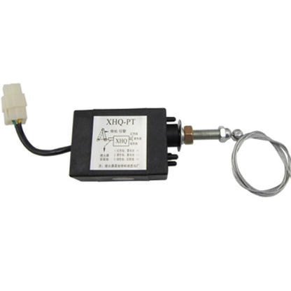 ปกติปิด DC 12 V/24 V ดีเซลเครื่องยนต์ Flame Out อุปกรณ์เครื่องยนต์หยุดวาล์วขดลวดแม่เหล็กไฟฟ้า XHQ-PT Power Off ดึงประเภท Flameout แม่เหล็ก