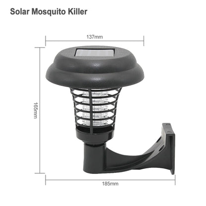 LED พลังงานแสงอาทิตย์ยุง Bug Zapper Killer โคมไฟ UV แมลงกลางแจ้งสวนสนามหญ้าภูมิทัศน์แสง
