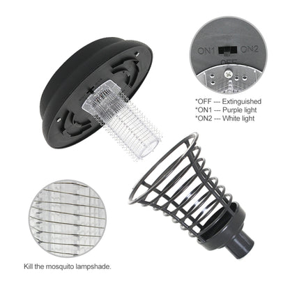 LED พลังงานแสงอาทิตย์ยุง Bug Zapper Killer โคมไฟ UV แมลงกลางแจ้งสวนสนามหญ้าภูมิทัศน์แสง