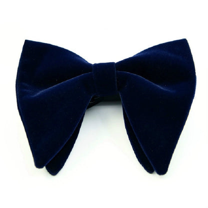 ผู้ชายกำมะหยี่ Double-Layer Big Bow-Knot Bow Tie เสื้อผ้าอุปกรณ์เสริม