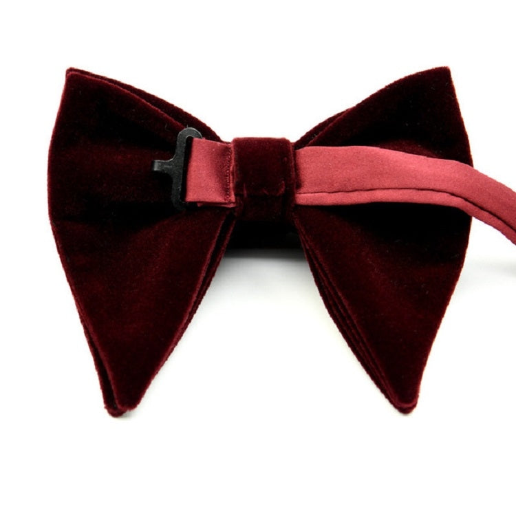 ผู้ชายกำมะหยี่ Double-Layer Big Bow-Knot Bow Tie เสื้อผ้าอุปกรณ์เสริม
