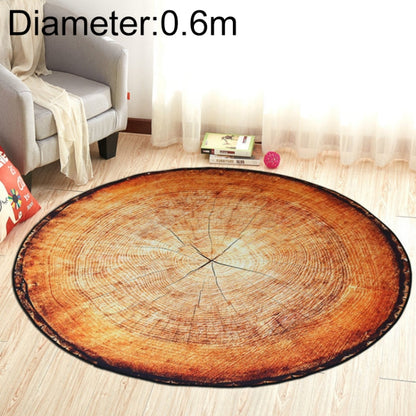 3D Growth แหวนรูปแบบห้องน้ำห้องนั่งเล่นพรมตกแต่งบ้าน Mat, Diameter about 0.6m