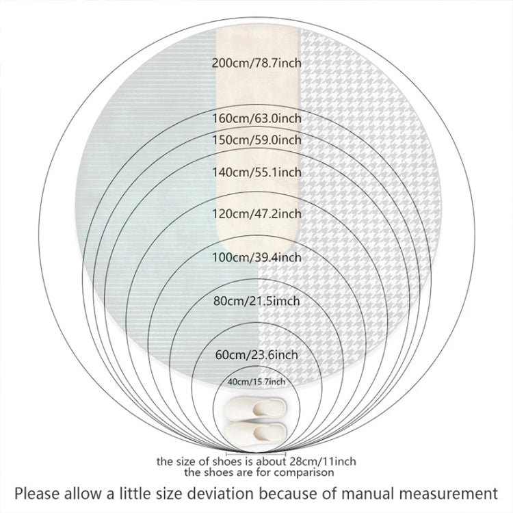 3D Growth แหวนรูปแบบห้องน้ำห้องนั่งเล่นพรมตกแต่งบ้าน Mat, Diameter about 0.6m