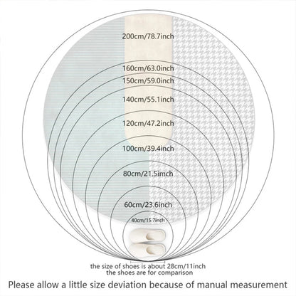 3D Growth แหวนรูปแบบห้องน้ำห้องนั่งเล่นพรมตกแต่งบ้าน Mat, Diameter about 0.6m