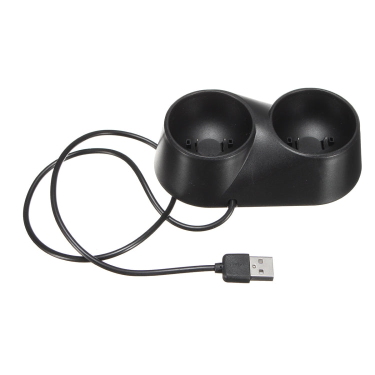 VR Controller Charger Dual USB Dock เกมแท่นชาร์จสำหรับ PS4 PSVR Move Tool