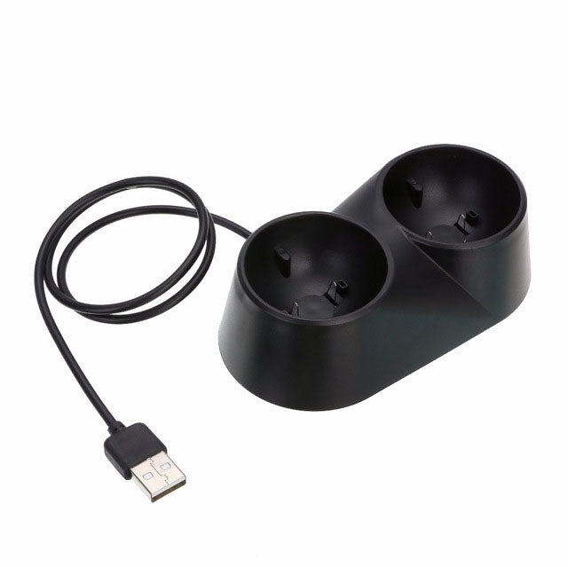 VR Controller Charger Dual USB Dock เกมแท่นชาร์จสำหรับ PS4 PSVR Move Tool