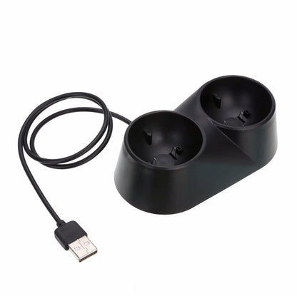 VR Controller Charger Dual USB Dock เกมแท่นชาร์จสำหรับ PS4 PSVR Move Tool